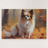 Papillon in Herfstbladeren Herfst Inspire Legpuzzel (Horizontaal)