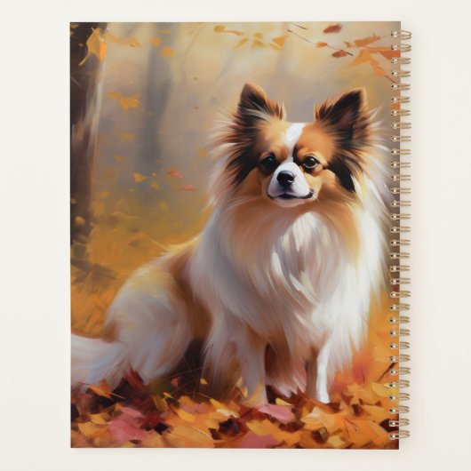 Papillon in Herfstbladeren Herfst Inspire Planner (Achterkant)