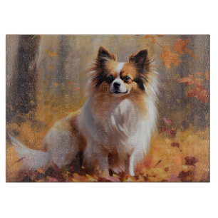 Papillon in Herfstbladeren Herfst Inspire Snijplank