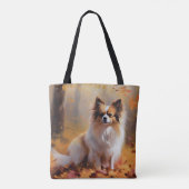 Papillon in Herfstbladeren Herfst Inspire Tote Bag (Achterkant)