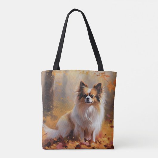 Papillon in Herfstbladeren Herfst Inspire Tote Bag (Achterkant)