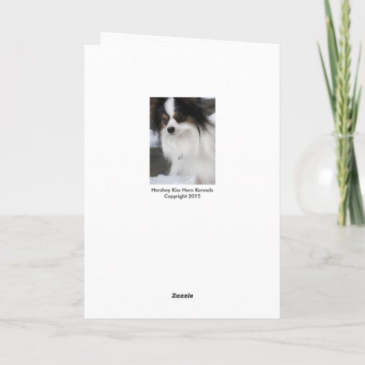 Papillon Je bent hoe oude verjaardag Kaart (Achterkant)