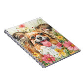 Papillon Journal – Watercolor Dog Cover Notitieboek (Rechterzijde)