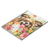 Papillon Journal – Watercolor Dog Cover Notitieboek (Linkerzijde)