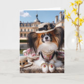 Papillon Kaart (Gele Bloem)