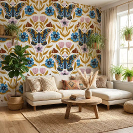 Papillon Kaleidoscoop Behang