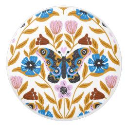 Papillon Kaleidoscoop Keramische Knop