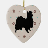 Papillon Keramisch Ornament (Rechts)