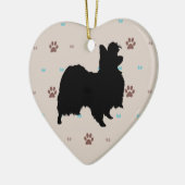 Papillon Keramisch Ornament (Links)