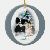 Papillon Kerst Ornament Gifts (Voorkant)
