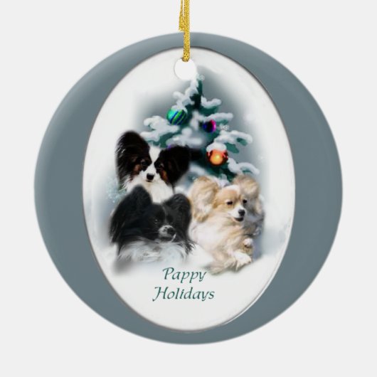 Papillon Kerst Ornament Gifts (Achterkant)