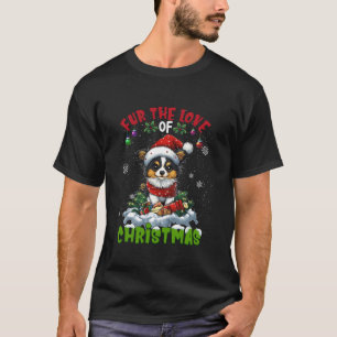 Papillon Kerstboom Lichten Decoraties Hondenliefde T-shirt