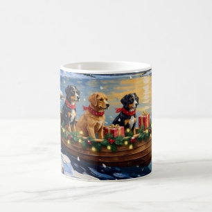 Papillon Kerstboot Vakantie Koffiemok