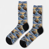Papillon Kerstboot Vakantie Sokken (Links)