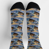 Papillon Kerstboot Vakantie Sokken (Top)