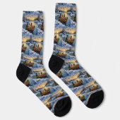 Papillon Kerstboot Vakantie Sokken (Rechts)