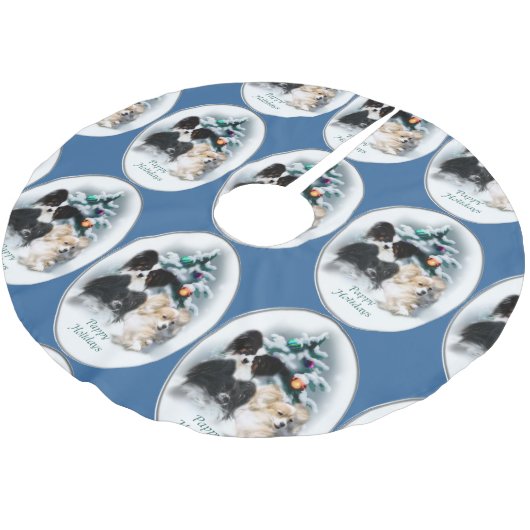 Papillon kerstcadeaus kerstboom rok (Gekanteld)