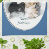 Papillon kerstcadeaus theedoek (Gevouwen)