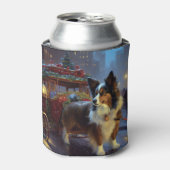 Papillon Kerstfeest Seizoen Blikjeskoeler (Blikje Voorkant)