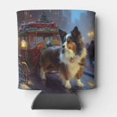 Papillon Kerstfeest Seizoen Blikjeskoeler (Achterkant)