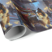 Papillon Kerstfeest Seizoen Cadeaupapier (Rol Hoek)