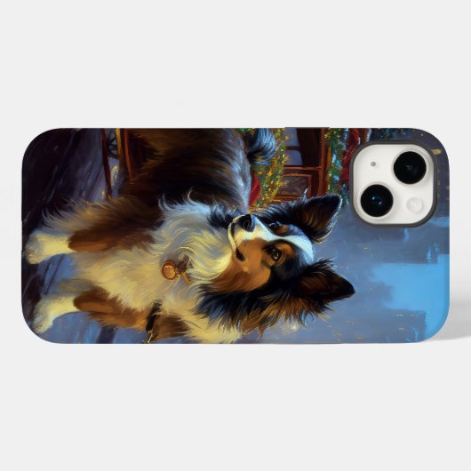 Papillon Kerstfeest Seizoen Case-Mate iPhone Case (Achterkant (horizontaal))