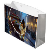 Papillon Kerstfeest Seizoen Groot Cadeauzakje (Achterkant Gekanteld)