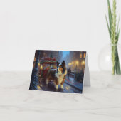 Papillon Kerstfeest Seizoen Kaart (Voorkant)