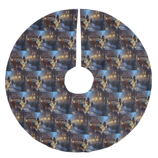 Papillon Kerstfeest Seizoen Kerstboom Rok (Voorkant)