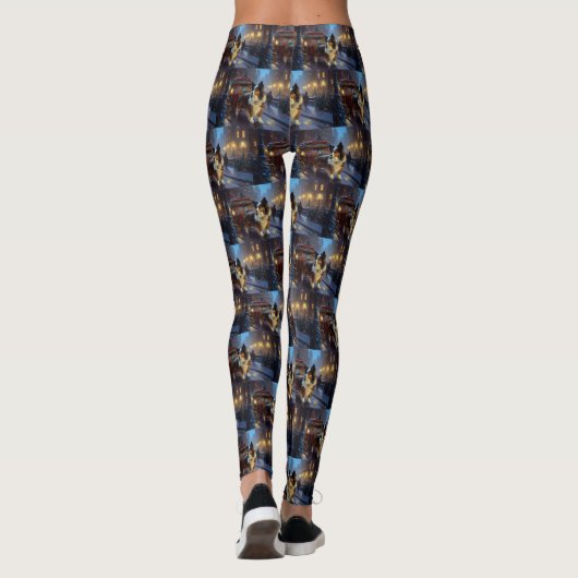 Papillon Kerstfeest Seizoen Leggings (Achterkant)