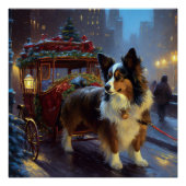 Papillon Kerstfeest Seizoen Perfect Poster (Voorkant)