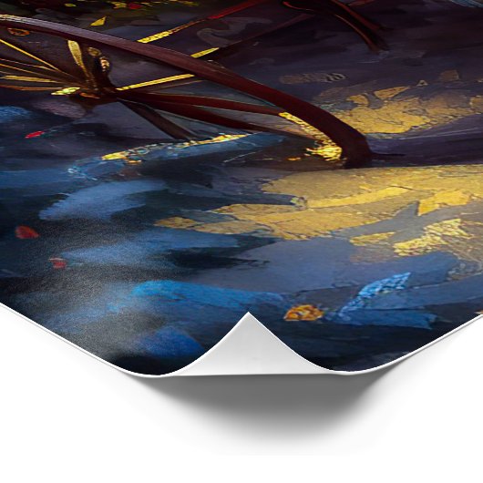 Papillon Kerstfeest Seizoen Perfect Poster (Hoek)