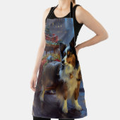 Papillon Kerstfeest Seizoen Schort (Insitu)