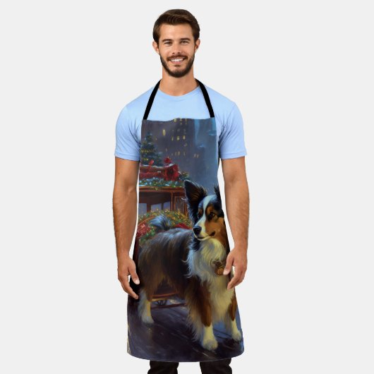 Papillon Kerstfeest Seizoen Schort (Gedragen)