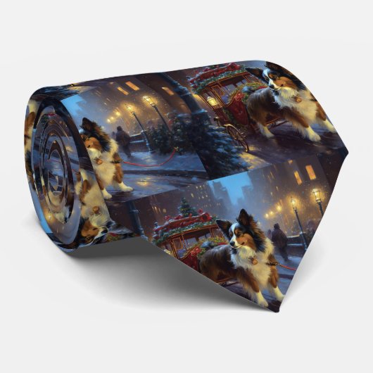 Papillon Kerstfeest Seizoen Stropdas (Opgerold)