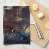 Papillon Kerstfeest Seizoen Theedoek (Quarter Fold)