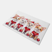 Papillon Kerstjurk Kabouterhoed Deurmat (Schuin)