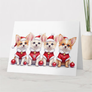 Papillon Kerstjurk Kabouterhoed Kaart