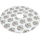 Papillon Kerstkrans feestelijke pup Kerstboom Rok (Gekanteld)