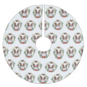 Papillon Kerstkrans feestelijke pup Kerstboom Rok (Voorkant)