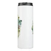 Papillon Kerstkrans feestelijke pup Thermosbeker (Achterkant)