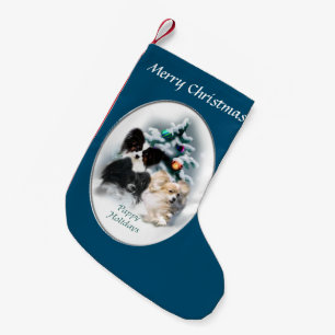 Papillon Kerstmis Kleine Kerstsok