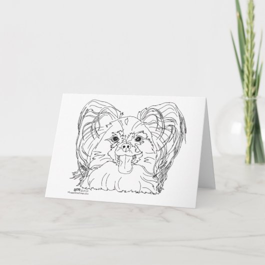 Papillon Kop Studiekaart Kaart (Voorkant)