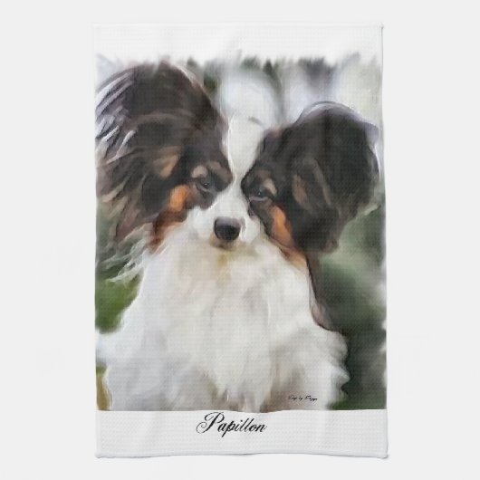 Papillon Kunst Cadeaus Theedoek (Verticaal)