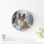 Papillon laat het sneeuwen Kerstmis Grote Klok (Huis)