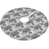 Papillon laat het sneeuwen Kerstmis Kerstboom Rok (Gekanteld)