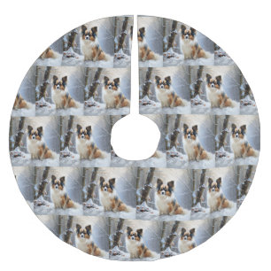 Papillon laat het sneeuwen Kerstmis Kerstboom Rok