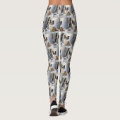 Papillon laat het sneeuwen Kerstmis Leggings (Achterkant)