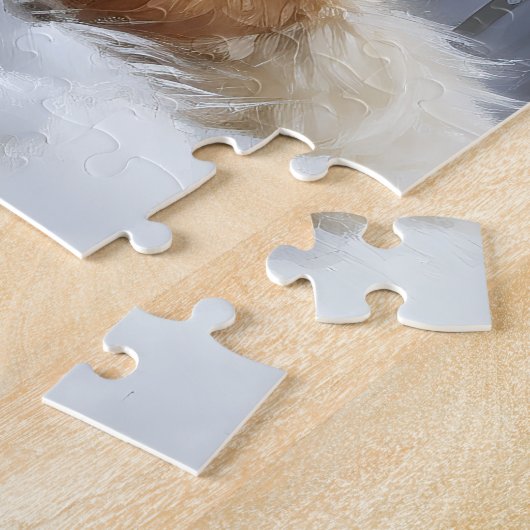 Papillon laat het sneeuwen Kerstmis Legpuzzel (Zijkant)