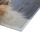 Papillon laat het sneeuwen Kerstmis Snijplank (Hoek)